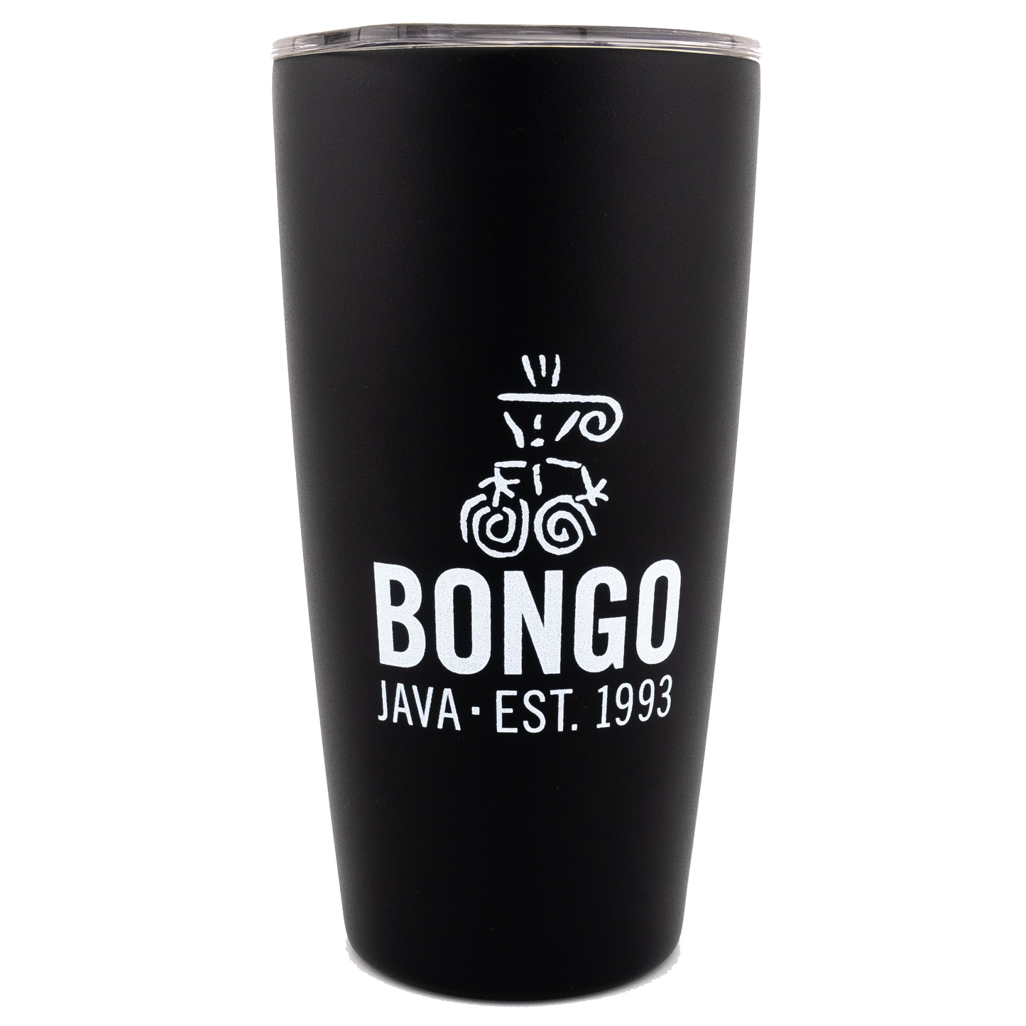 Bongo Java 16 oz Tumbler with Slide Lid (Black) - BongoJava.com