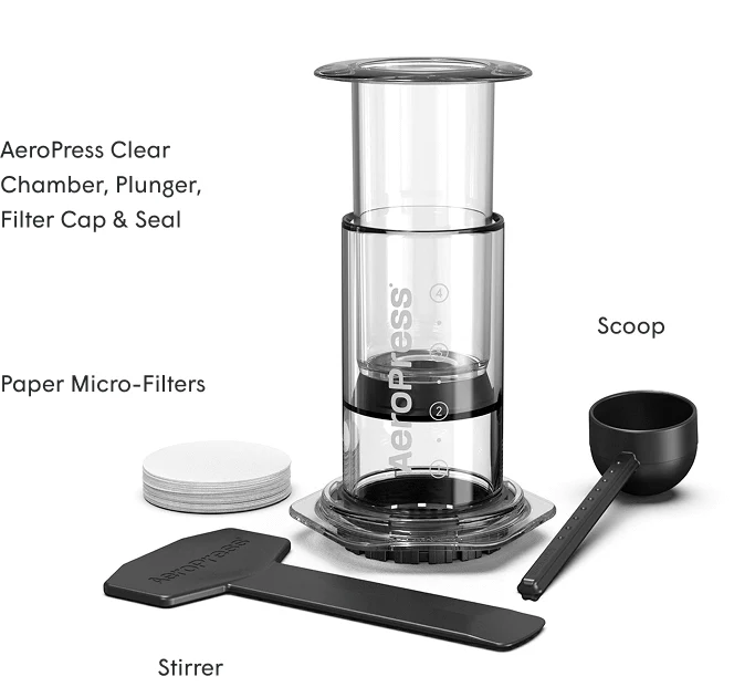 AeroPress Coffee Maker - Clear - BongoJava.com
