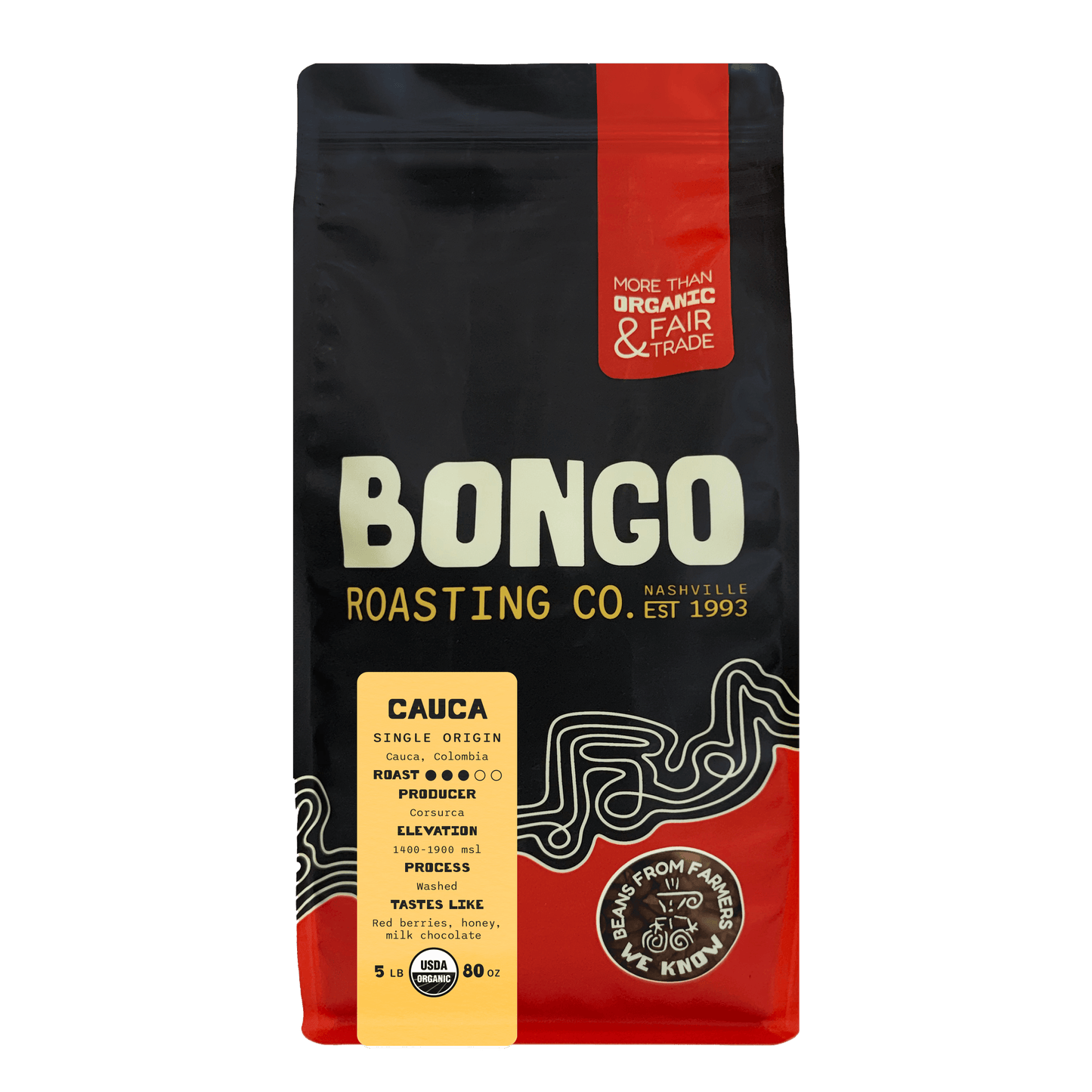 Colombia Cauca 5lb- Office Subscription - Bongo Roasting Co.