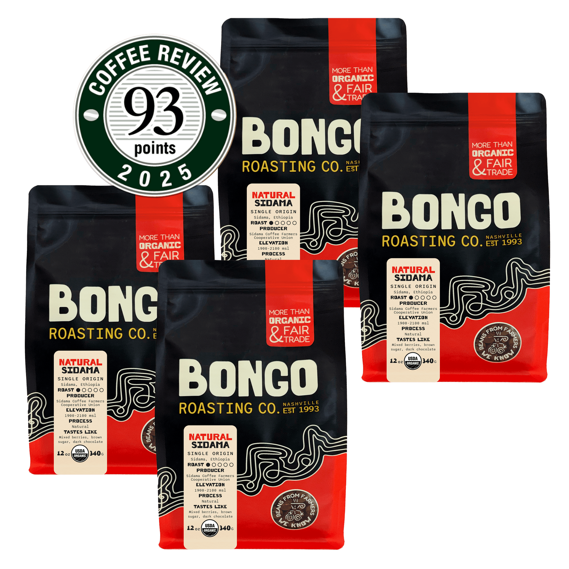 Natural Ethiopia Sidama 12oz- Office Subscription - Bongo Roasting Co.