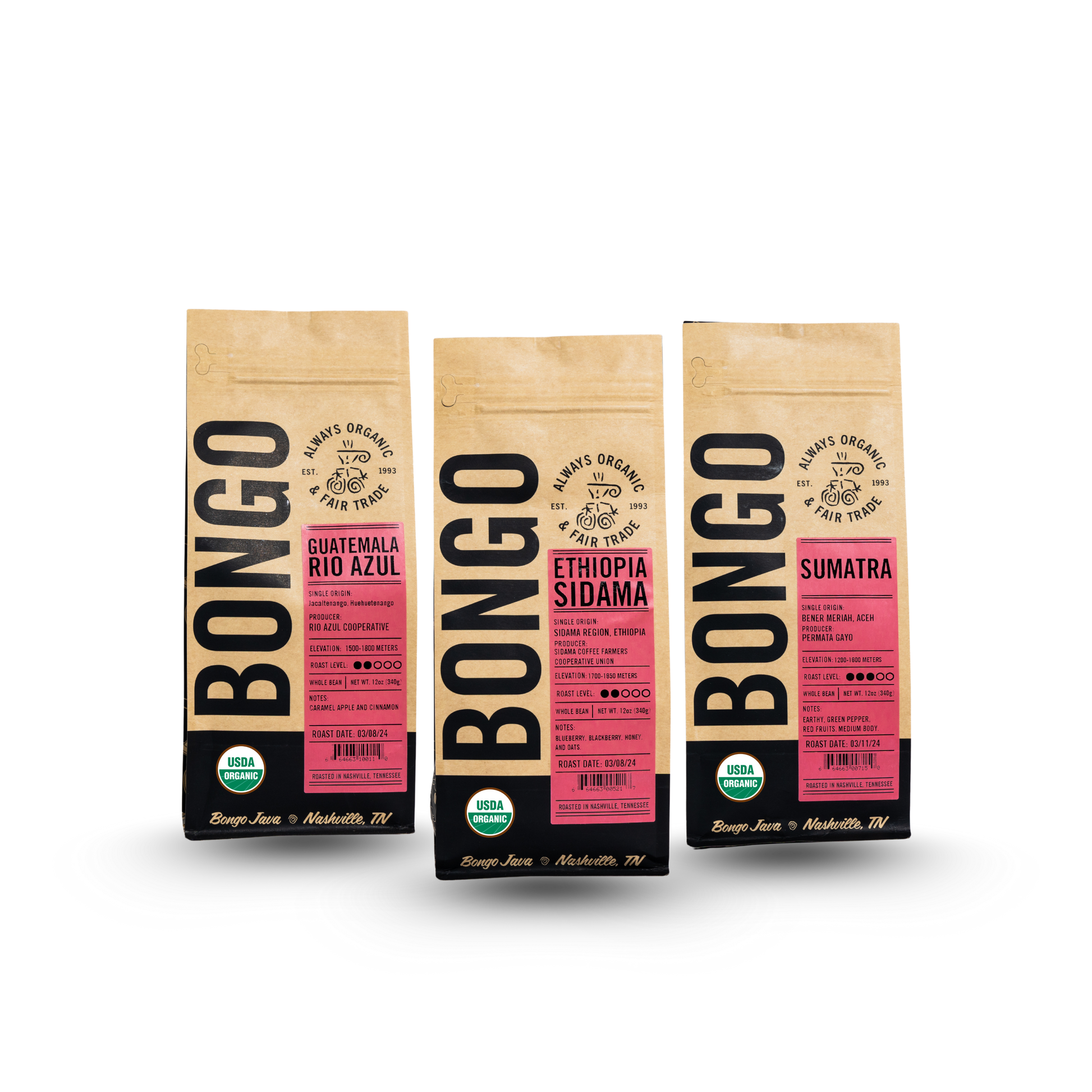 Single Origin Trio - BongoJava.com